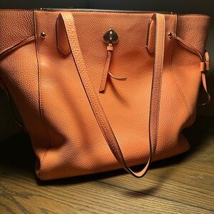 Kate Spade Marti Large Watermelon Structured Tote Bag with Leather Straps